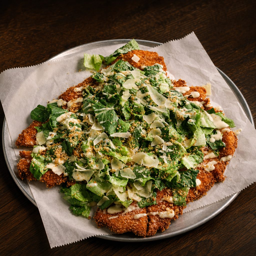 Caesar Chicken Pizza.
