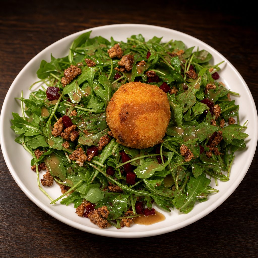 Fried Goat Cheese & Beet Salad.